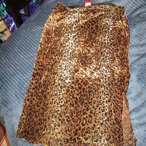 Stretchy Leopard Rockabilly Style Pencil Skirt